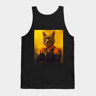 Cat Military Portrait #2 Tank Top